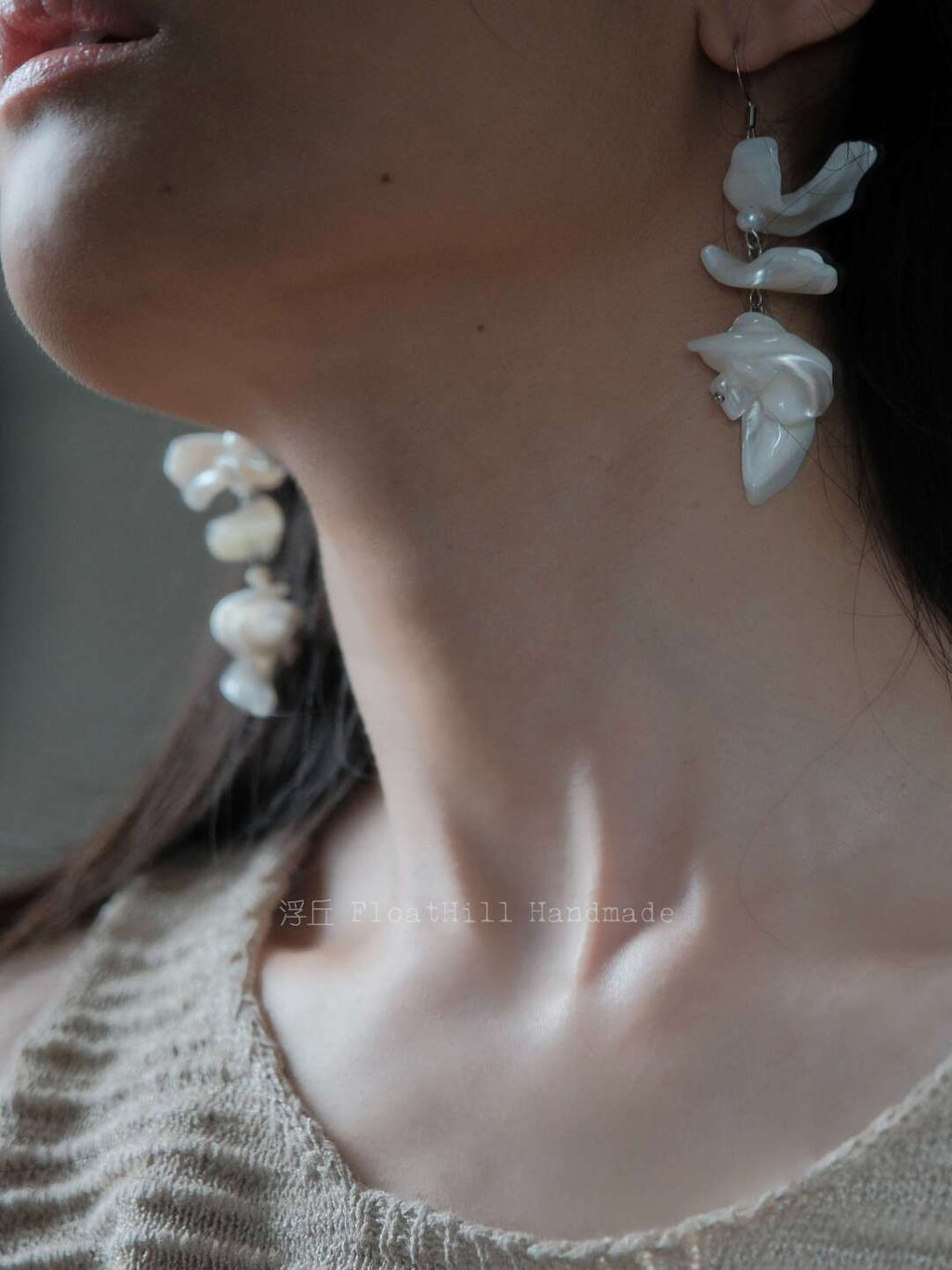 Sea Wind Chimes Irregular Shell Earrings,Lumivault.