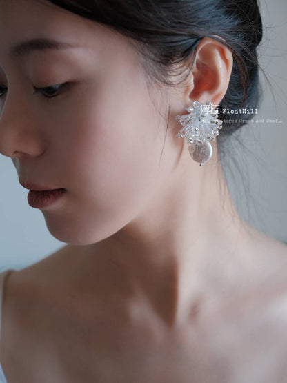 Fireworks Handmade Beaded Earrings