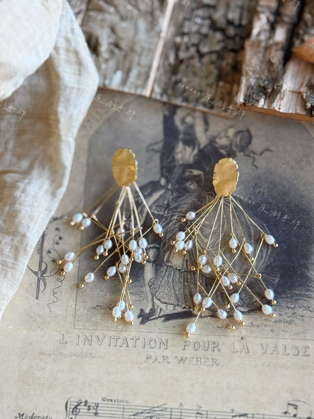 Grow At Will Pearl Earrings,Lumivault.