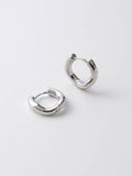 Simple Wave Silver Earrings,Lumivault.