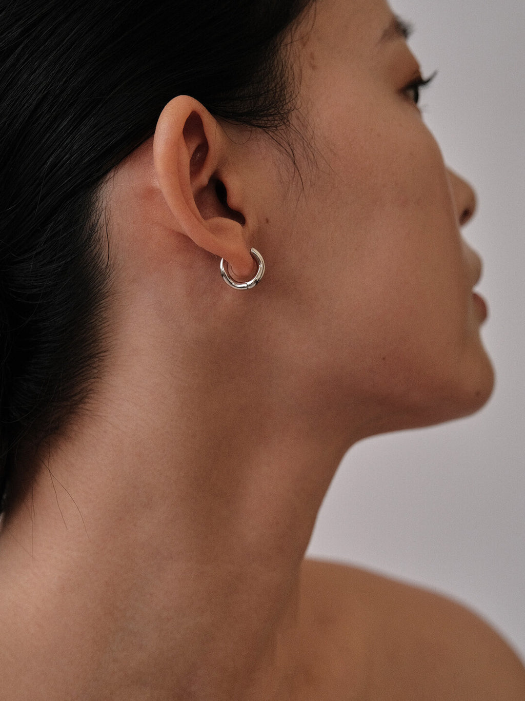 Simple Wave Silver Earrings,Lumivault.