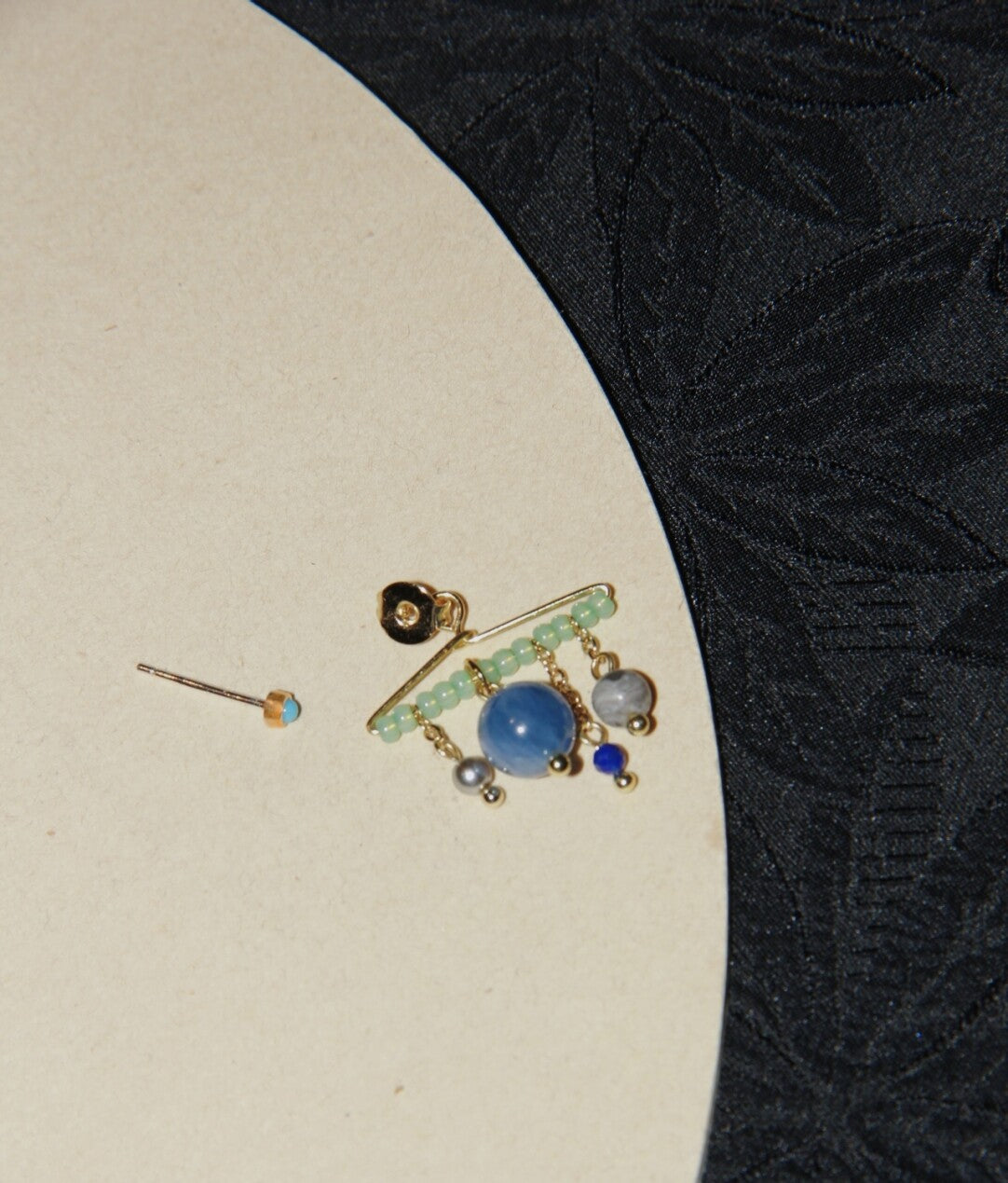 Chinoiserie Light Rain Tassel Earrings,Lumivault.