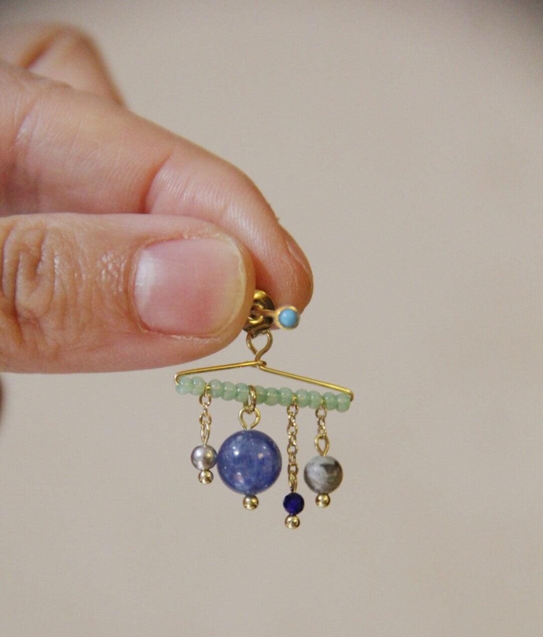 Chinoiserie Light Rain Tassel Earrings,Lumivault.